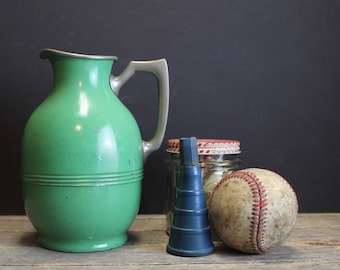Antique Green Universal Jug Thermos // Chippy Paint // Landers Frary & Clark // New Britain Conn.
