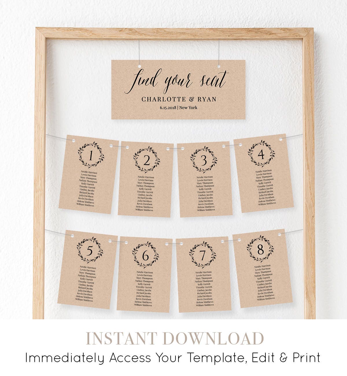wedding seating chart template seating plan table card wedding table seating chart template