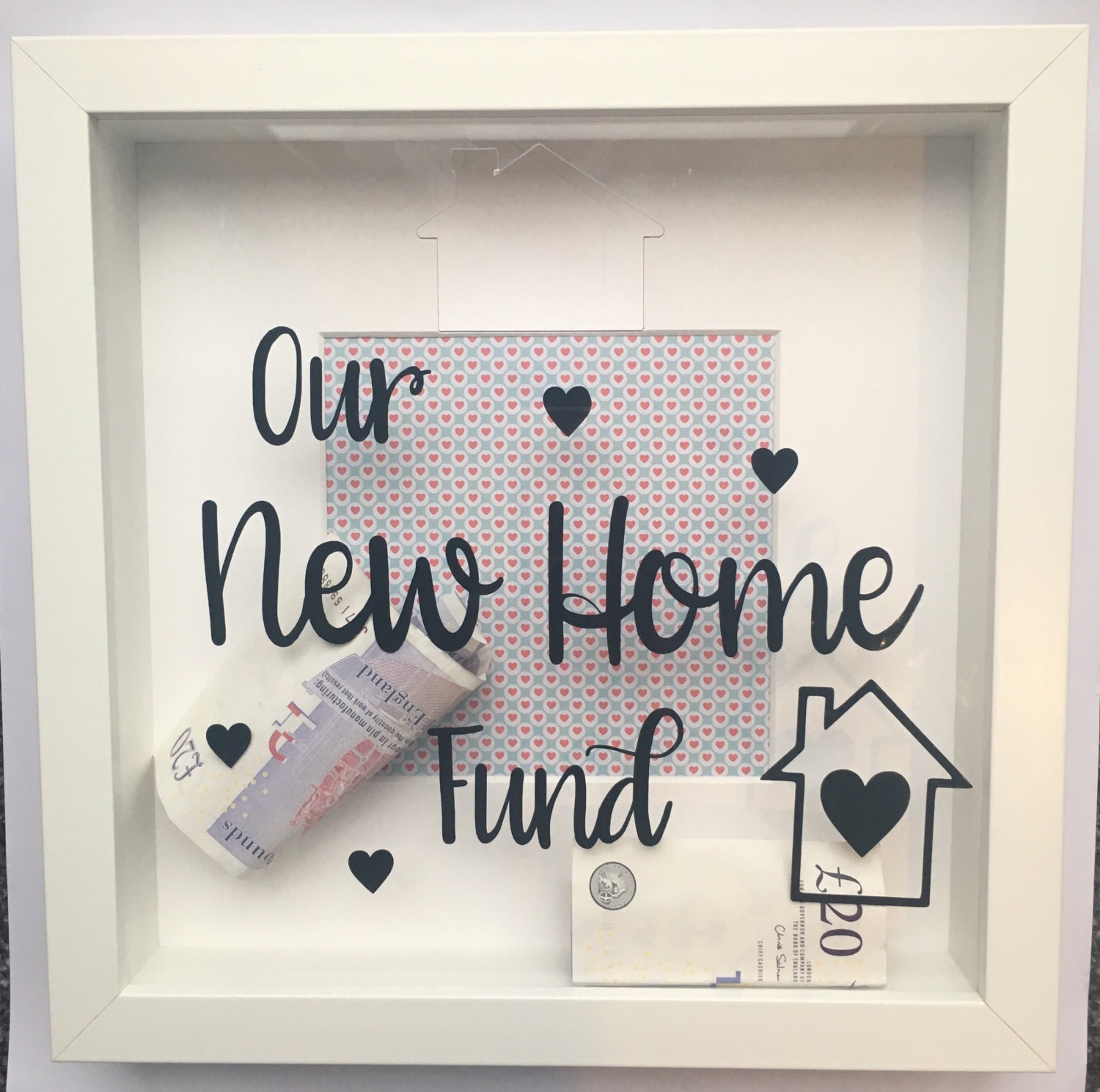 New Home Saving Fund Frame New Home Gift Couple Gift New Home