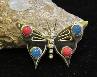 Butterfly Brooch marked 925 TZ-14