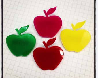 Apple - Laser Cut Acrylic Brooch