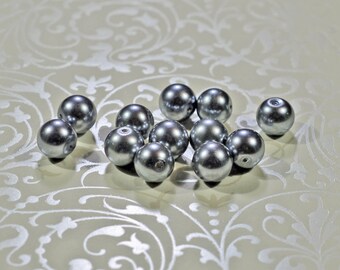 Gray Glass Pearls, 10mm - #1213