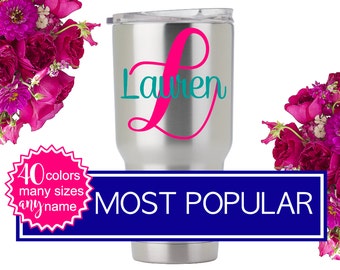 Yeti Decal, Yeti Tumbler Decal for Women, Yeti Personalized Yeti Decal for Women 30 oz, Yeti Cup Decal for Yeti, Yeti Rambler Decal 5LN1Y
