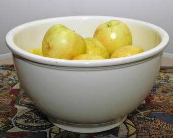 Vintage Homer Laughlin Kitchen Craft Oven Serve Ivory 10" Mixing Bowl