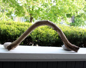 Curved Driftwood Bridge / Drift Wood Branch for Beach Home Decor, Beach Wedding Arch and Garden Art 23 1/2""