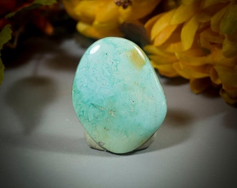 Large Cripple Creek Turquoise Cabochon cab4277