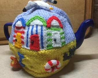 Seaside Tea cosy / new home gift / birthday gift / tea lovers gift / nautical / sea creatures / mothers day gift /afternoon tea