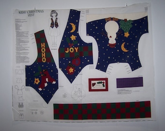 Kids Christmas Vest Panel