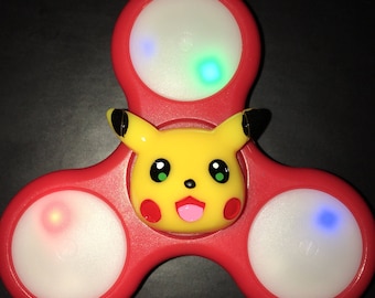 Pikachu Pokémon Custom LED Light Up Fidget Spinner