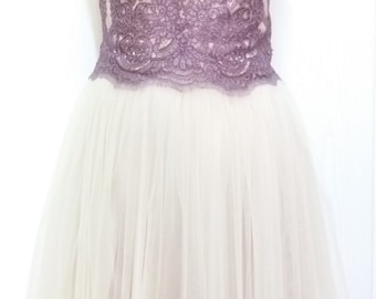 Elegant bridesmaid dress made by hand (TG in description)