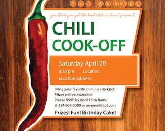 Chili Cook-off Invitation