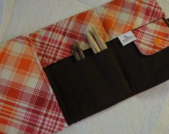 Picnic Plaid Interchangeable Knitting Needle Case