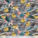 Hanging Sloths on Gray from Blend Fabric's Rainforest Slumber Collection by Katy Tanis