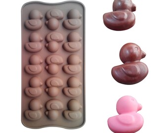 Rubber Duckie Duck Silicone Soap, Ice Cube, Chocolate or Candy Mold Baking Supplies Jenuine Crafts