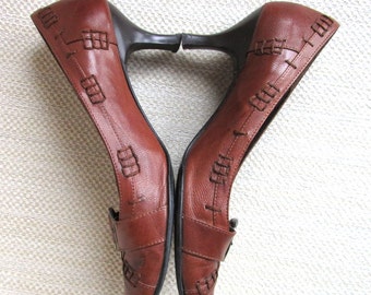Vintage leather shoes KF81839