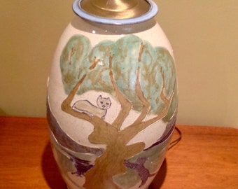 Vintage Hand Made Ceramic Lamp
