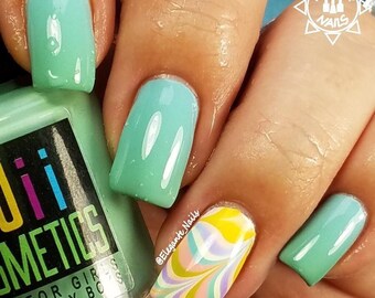 color changing nail polish, water marble nail polish - I’m hot like a sauna