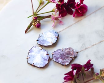 Rose Gold + Lepidolite Necklace