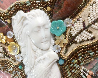 Spirit lady/Eagle Totem Necklace