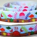 7/8" Crab and Sea Life - Print Grosgrain Ribbon