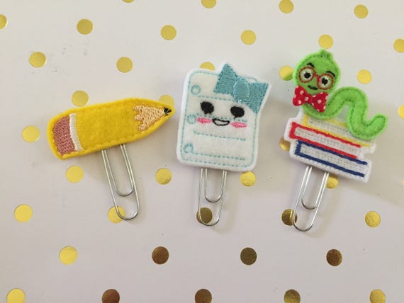Teacher's Pet planner Clip Pack/Planner Clip/Bookmark. School planner clip/Teacher planner clip/Planner Supplies