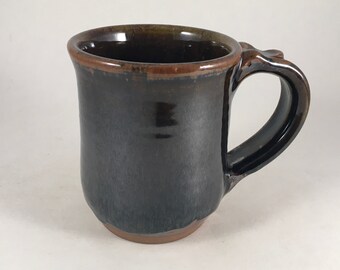 Mug, Pottery Mug, Coffee Cup, Handthrown Ceramic Cup, Stoneware Mug, 9 Ounce Mug, Ready to Ship!