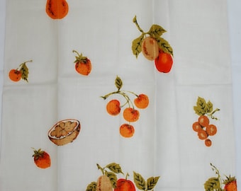 Vintage Kitchen Towel Fruits in Fall Colors-MWT