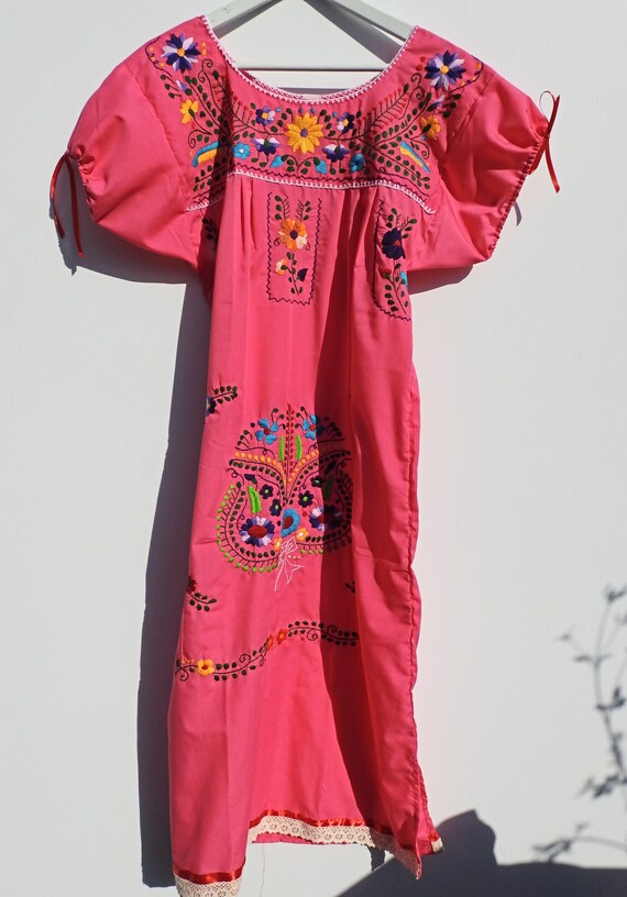 Mexican dress women Pink