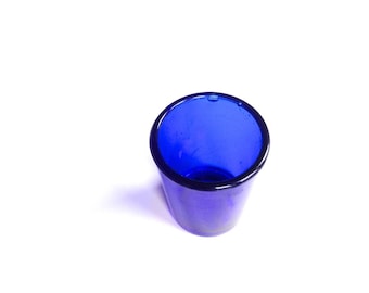 WWI cobalt blue coloured glass eyewash medical English glass antique device optical bath