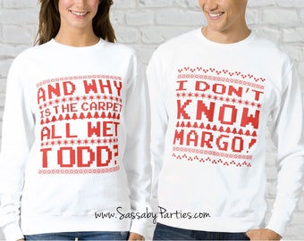 PRINTABLE Christmas Vacation inspired Logo Transfer - Todd & Margo - INSTANT DOWNLOAD - Digital File - Ugly Sweater, T-shirt, Gifts