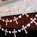 Baptism or Christening Cross Garland - Pink Baptism Decorations - First Communion Garland - Baby Dedication Decor - Your Color choice