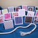Handmade MINI NOTES - 2x2 Variety Pack of 50 Scalloped Mini Notecards, Gift Tags, Thank You, Thanks for Your Order