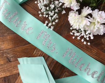 Bride to be sash- future mrs sash- birthday girl sash- birthday sash- bride sash- party sash- mommy to be