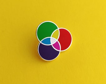 RGB Enamel Lapel Pin - Rainbow Pin Badge