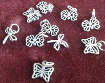 Small Charms, Butterflies and Dragonflies
