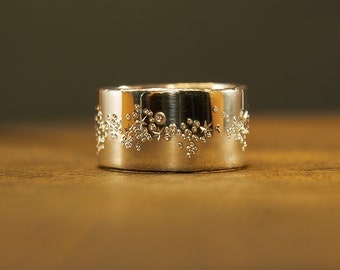 Milky Way Silver Ring, Galaxy ring, galaxy jewelry, ring Stars, ring Space, cosmos jewelry, universe ring, Constellation, Night sky
