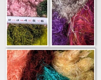 Art Fiber FABULOUSNESS! Recycled Sari Silk Fiber for Art Yarn Carding Felting & Spinning