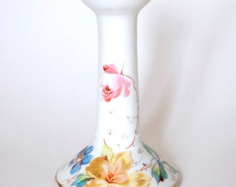 Antique hand painted candlestick, c.1900s