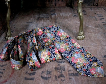Liberty Tie, Liberty Necktie, Vintage Liberty, Vintage Tie, Vintage Necktie, Liberty Of London, Tana Cotton, Floral Tie, Liberty Fabric