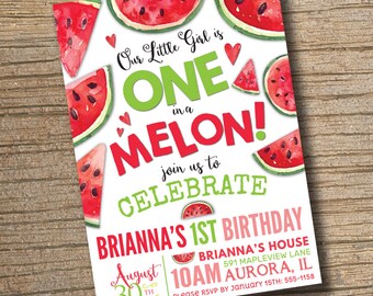 watermelon invitations