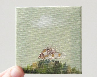 hello spring / original painting on canvas