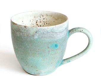 Handmade Ceramic Mug - Pottery mug - Stoneware Mug - Wheel Thrown Pottery Mugs