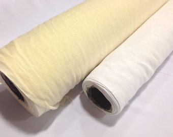 New Cream Muslin Fabric 150cm wide