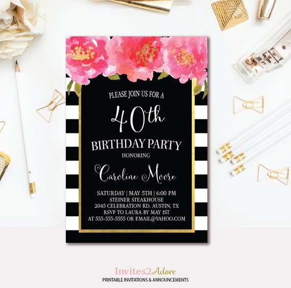 pink black white invitations koni polycode co