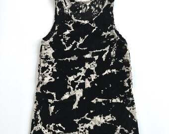 Hand Faded Corduroy Jumper Dress