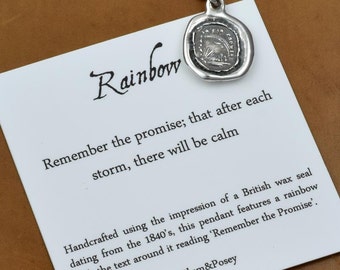 Remember the Promise - Rainbow Wax Seal Necklace - 153