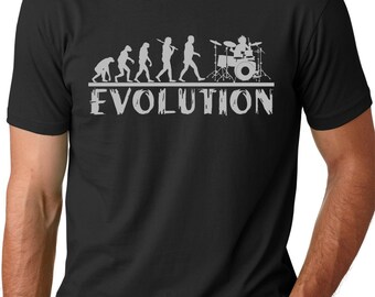 Drummer Evolution T-shirt Music Humor Drums Funny Tee Dummers gifts for Drummers Musicians gifts Drummer shirts Gifts for him Gifts for dad