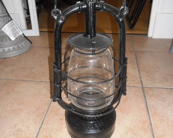 Old storm kerosene lamp