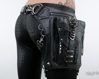 SHARK BITE Leather Hip Holster Waist and Shoulder Bag