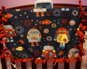 Little Robots Baby Blanket